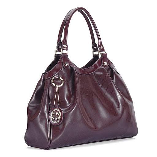 1:1 Gucci 211943 Sukey Large Tote Bags-Dark Brown Crystal Fabric - Click Image to Close